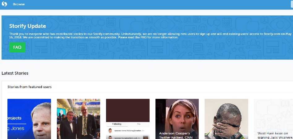El fin de Storify: cierra la plataforma de historias creadas a través de contenido de Twitter y Facebook